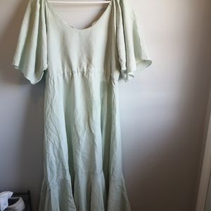 Sage Green Cotton Dress,Never worn, fits Small-Medium, Made in Korea